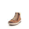 Chaussures Montantes En Cuir Marron Fourrées Remonte